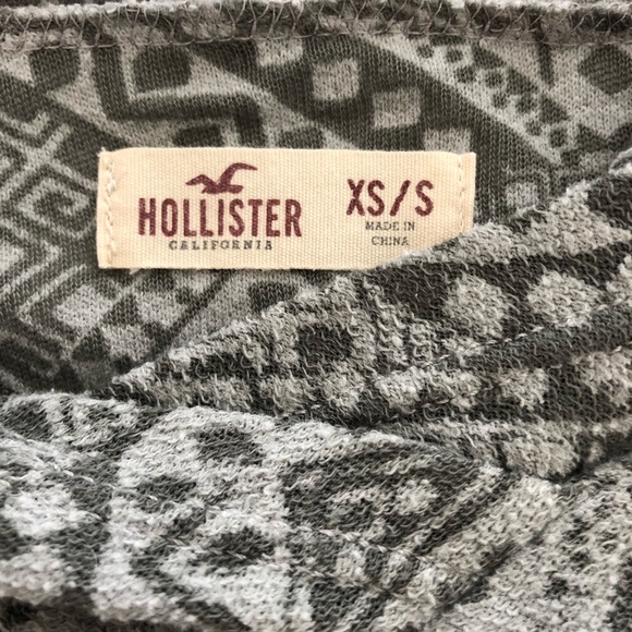 Hollister Hoodie, Aztec Gray Print, XS/SM - Picture 7 of 7